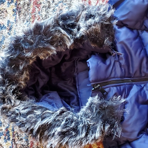 LAST ONE! Micro fleece lined puffer jacket detachable hood pockets - Picture 4 of 9